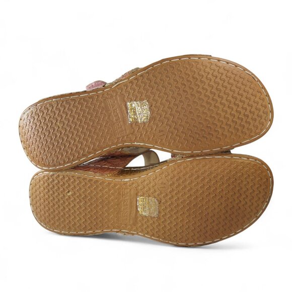 L'ARTISTE by Spring Step Astra Slide Sandals Women's 9.5-10/41 Pink Leather - Picture 11 of 11